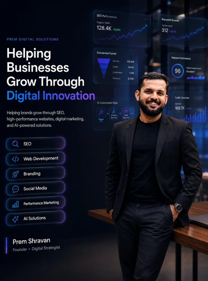 Prem Shravan — Best Digital Marketer in Kannur, Kerala